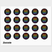 Wie waar wanneer Engelse leraar? Ronde Sticker (Vel)