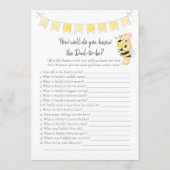 Wie weet daddy-to-be spel Teddy Bear Kaart (Voorkant)