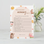 Wie weet is mama de beste game Kaart (Staand voorkant)