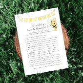 Wie weet mammie-to-be spel Teddy Bear Kaart