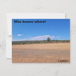 Wie weet waar briefkaart