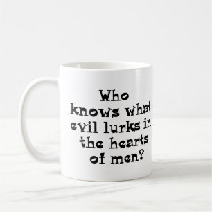 wie weet wat het kwaad is koffiemok