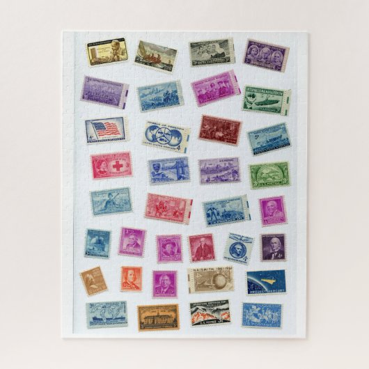 Wie wil een Challenge Stamps Jigzaag Puzzle Legpuzzel (Verticaal)
