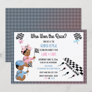 Wie wil er met de Race Gender onthullen Funny Sper Kaart