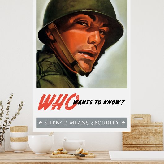 Wie wil het weten? poster (Keuken)