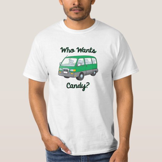 Wie wil Snoep Pervert TShirt, grappig grafisch T-s T-shirt (Voorkant)