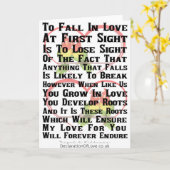 Wie wil verliefd worden kaart (Gele Bloem)