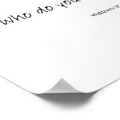 Wie zeg je dat ik ben? poster (Hoek)