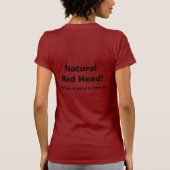 Wie zegt dat Redhead een Temper heeft? AAAAHH!!!!! T-shirt (Achterkant)