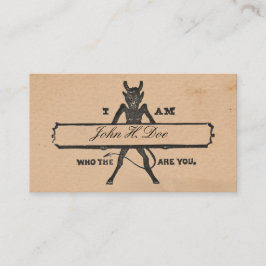 "Wie zijn jullie?" Victoriaans Cards V1 Contactkaartje