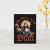 Wie zou Jesus opstellen Fantasy Football Christeli Kaart (Gele Bloem)