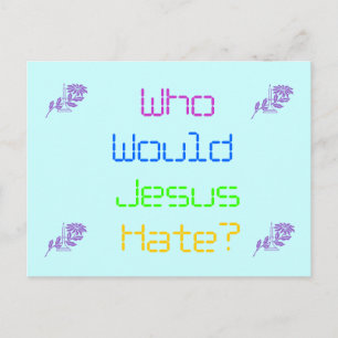 Wie zou Jezus haten? Briefkaart