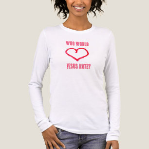 Wie zou Jezus haten? Tri-Blend Shirt
