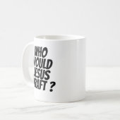 Wie zou Jezus ontwerpen? Koffiemok (Voorkant links)