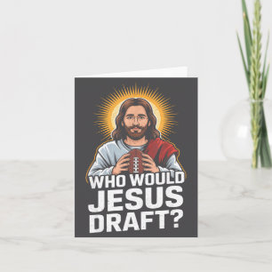 Wie zou Jezus opstellen Grappige Fantasy Football  Kaart