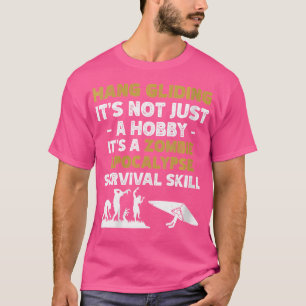 Wie zweefvliegen niet een hobby zombie invasie ove t-shirt