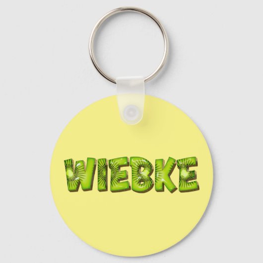 Wiebke Name Kiwi Design Porte-clés (Recto)