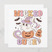 Wied Cute Halloween Kaart (Voorkant / Achterkant)