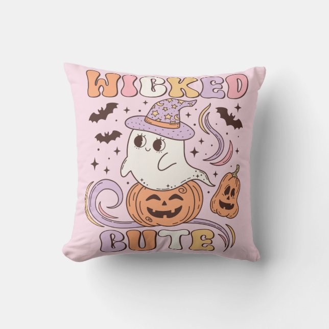 Wied Cute Halloween Kussen (Voorkant)