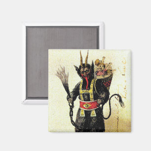 Wied Krampus Scary Demon Holiday Kerstmis Magneet