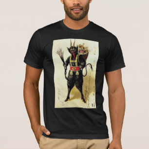 Wied Krampus Scary Demon Holiday Kerstmis T-shirt