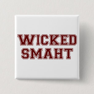 Wied Smart (Smaht) College Boston Vierkante Button 5,1 Cm