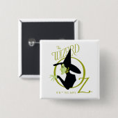 Wied Witch™ The Wizard of Oz™ Logo Vierkante Button 5,1 Cm (Voorkant /achterkant)