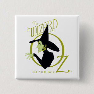 Wied Witch™ The Wizard of Oz™ Logo Vierkante Button 5,1 Cm