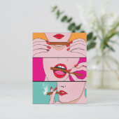 wieddame briefkaart (Staand voorkant)