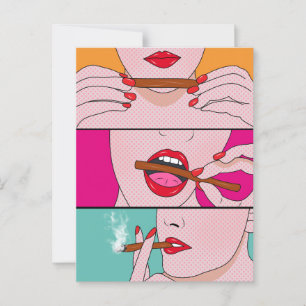 wieddame briefkaart