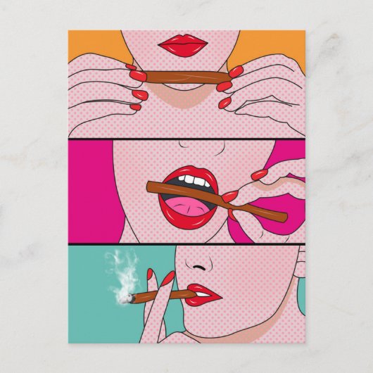 wieddame briefkaart (Voorkant)