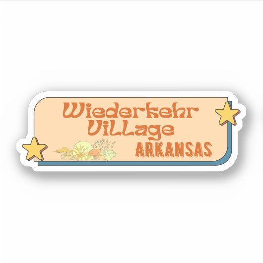 Wiederkehr Village, Arkansas Sticker (Devant)