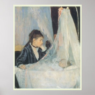 Wieg door Berthe Morisot, Vintage Impressionisme Poster