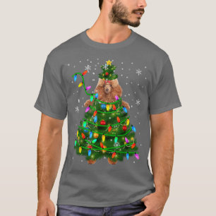 Wieg kerstboomverlichting met kerstboomverlichting t-shirt