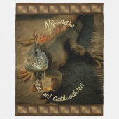 Wieg met Pedro Iguana 0768 Fleece Deken (Voorkant)