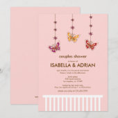 Wieg mobiele Baby shower Kaart (Voorkant / Achterkant)