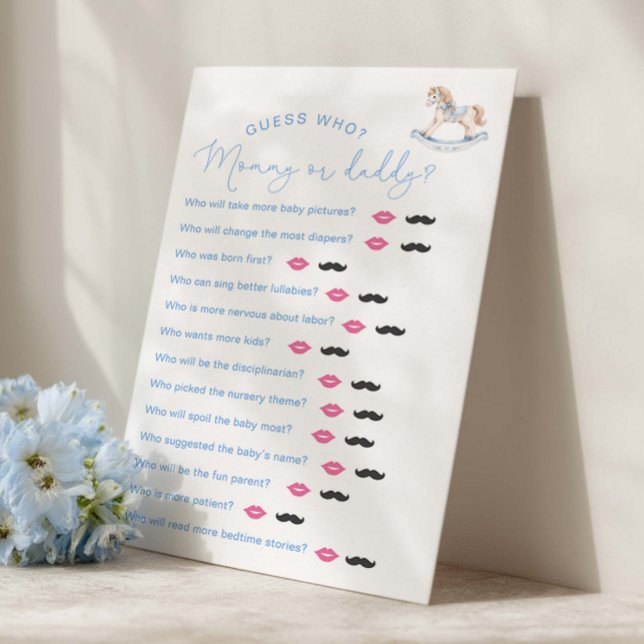 Wiegje Baby Shower "Raad Wie" Spel (Creator heeft geüpload)
