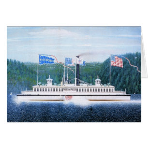 Wiehawken ferry à vapeur 1868