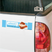 "Wiek!" Guinee-Varkenshaar Bumpersticker (Op Truck)