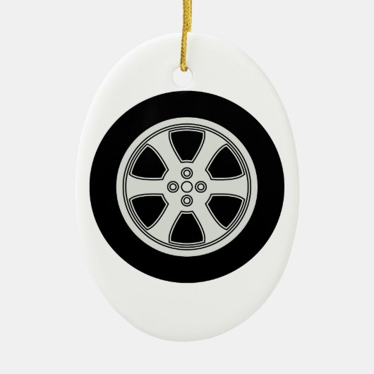 Wiel Keramisch Ornament (Voorkant)