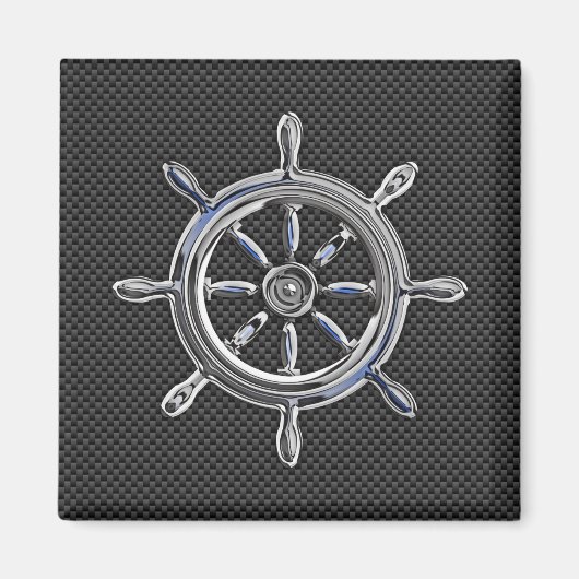 Wiel op koolstofvezelstijl magneet (Voorkant)