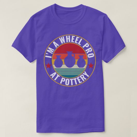 Wiel Pro bij Aardewerk Grappige Potter Pun Keramie T-shirt (Design voorkant)