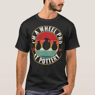 Wiel Pro bij Aardewerk Grappige Potter Pun Keramie T-shirt