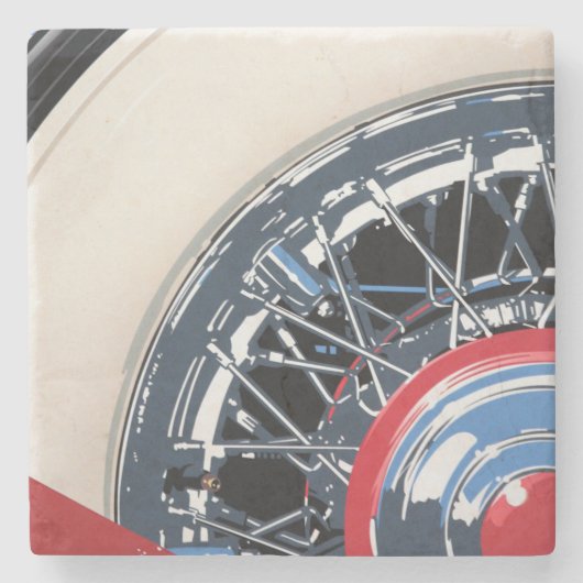 Wiel Stenen Onderzetter (Voorkant)