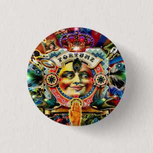 Wiel van de Fortune Ronde Button 3,2 Cm