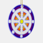 Wiel van Dharma Keramisch Ornament (Rechts)