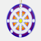 Wiel van Dharma Keramisch Ornament (Links)