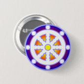 Wiel van Dharma Ronde Button 5,7 Cm (Voorkant /achterkant)