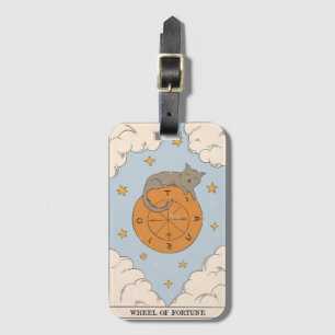 Wiel van Fortune tarot-kaart modern majoor Arcana Bagagelabel