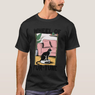 Wiel van Fur-Tune Kat Grappen Robot Stofzuiger Ca T-shirt
